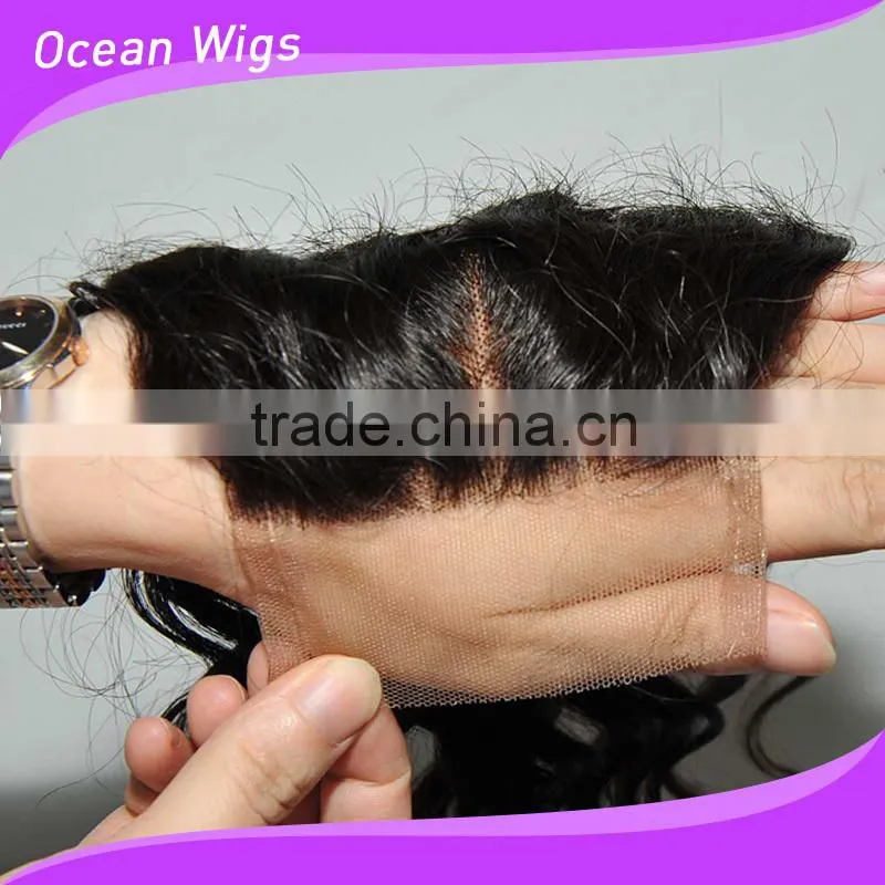 hair closure piece, kinky curly, nautral color