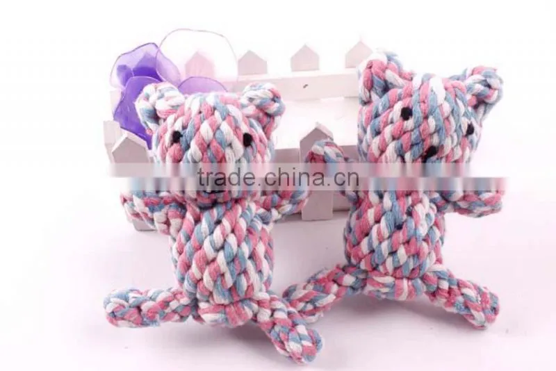 2014 all new sweety bear animal shape cotton pet toys and pet products