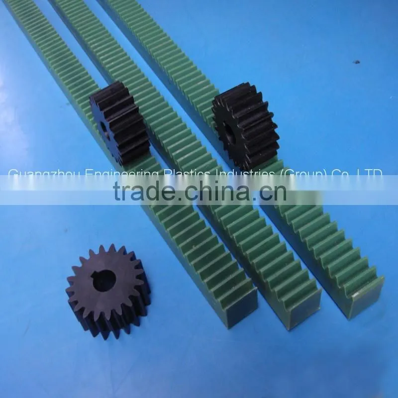 Self-lubrication cnc machining plastic MC nylon rack gear nylon gear rack and pinion