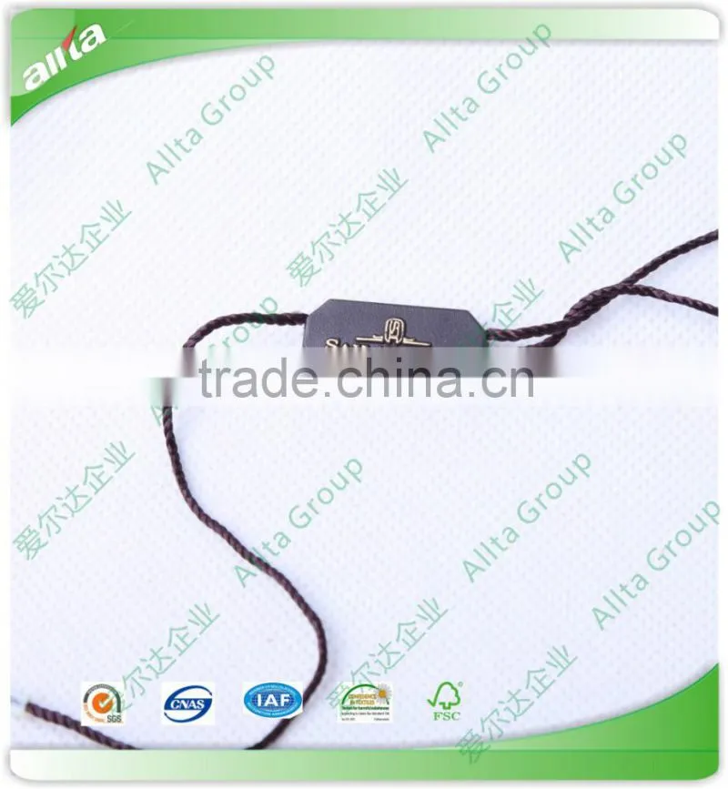 Customize professional quality seal tag with your clothing brands logo printing on two sides