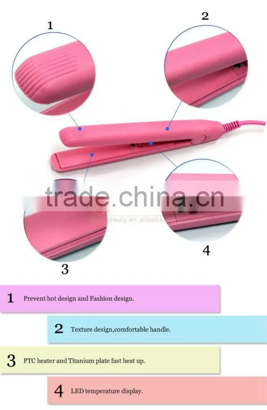 Multifunctional 2 in 1 flat iron do usb powered hair straightener,mini hair straightener with teeth and good quality SY-832