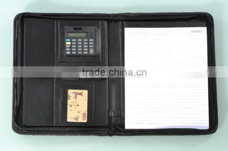 China Supplier Good Quality Custom A4 Leather Folder
