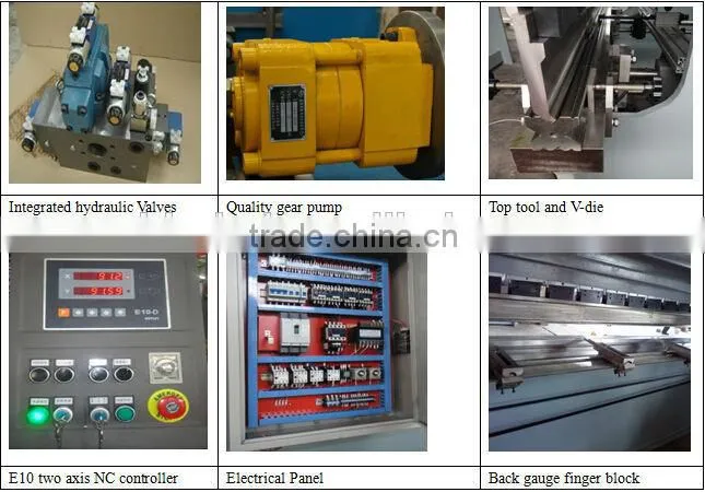 Numerical Control hydraulic plate bending machine model wd67y 40/2500