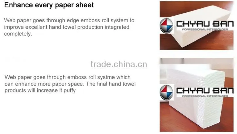 Film Wrapping Package V Folding Hand Paper Towel Processing Machinery Line