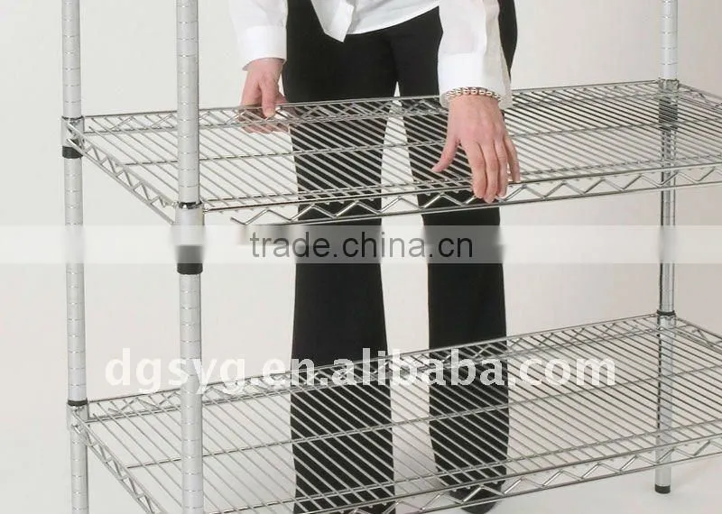 Conductive metal wire shelving
