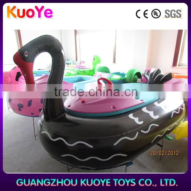 inflatable swan with timer and music player eletric bumper boat