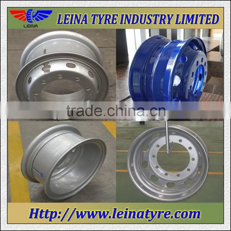 17.5X6.00 tubeless steel truck wheel rim for tyre 215/75R17.5 8R17.5