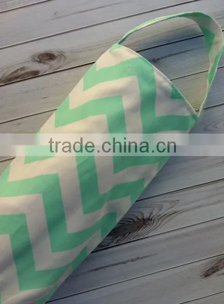 Wholesale Chevron Wine Bag Cotton Canvas Wine Bag