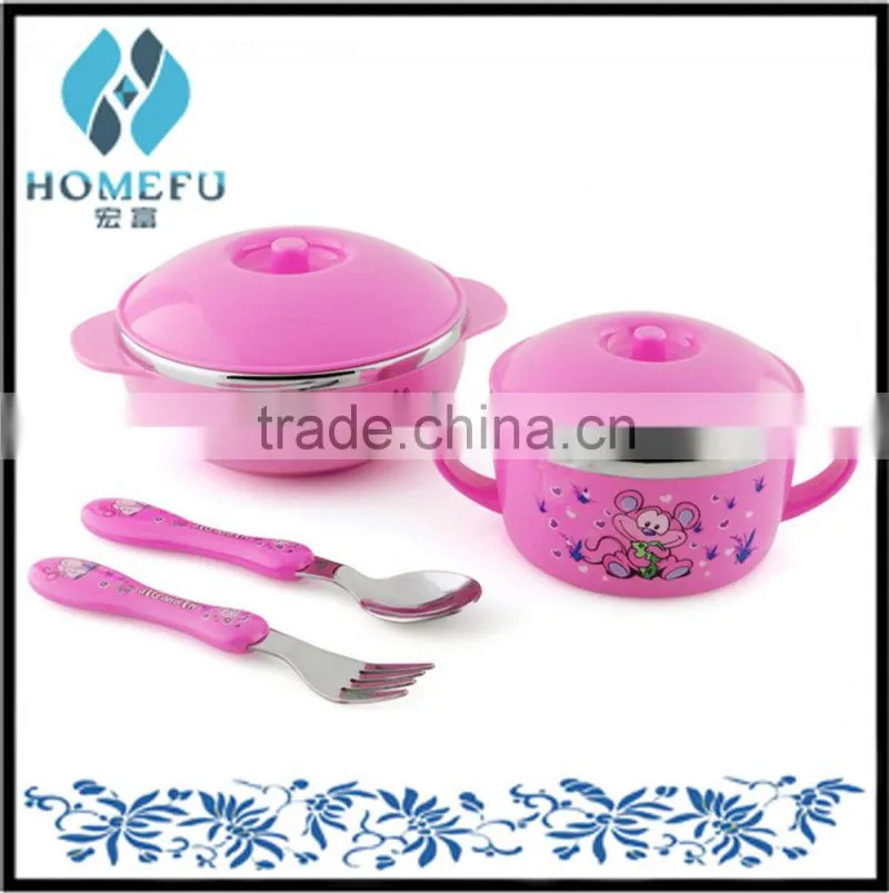 dinnerware wholesale 5pcs stainless steel bowl set for kids