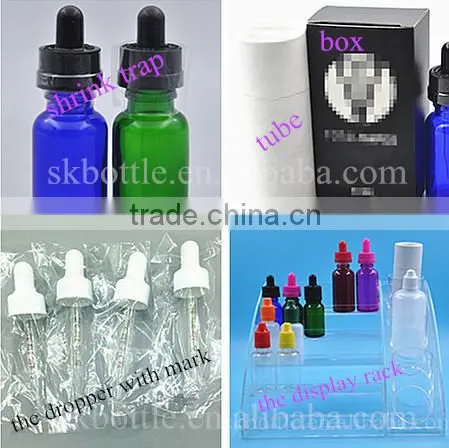 essential oil /e liquid glass bottles glass dropper bottle 30ml amber in the tubes