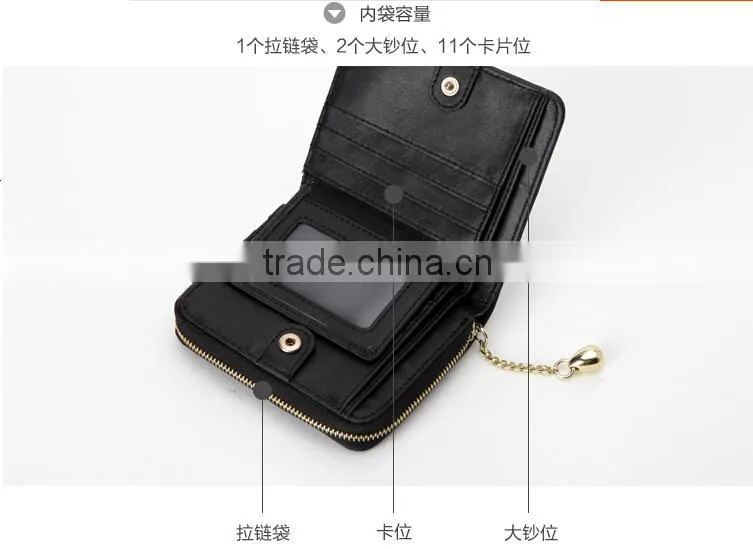 2014 Handmade brand ladies women leather wallet
