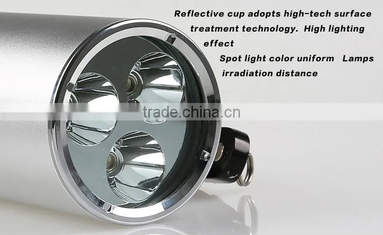 Led rechargeable powerful diving flashlight