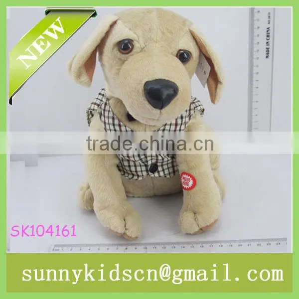 2014 HOT selling animal plush toys plush dog toys power-driven for wholesale plush toys