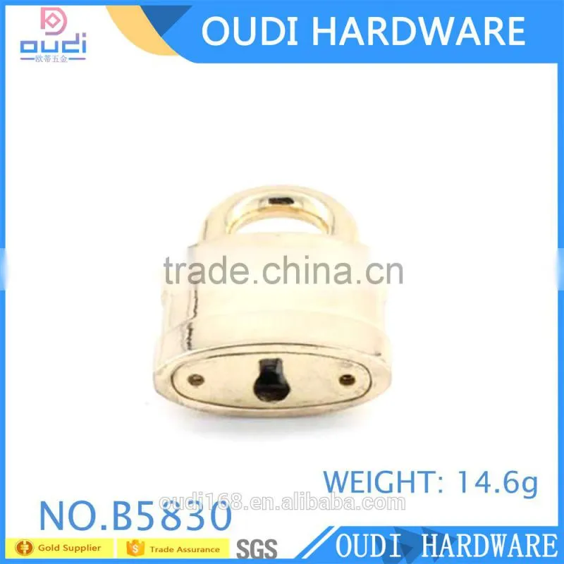 SGS handbag parts and accessories fashion metal pad lock for bag
