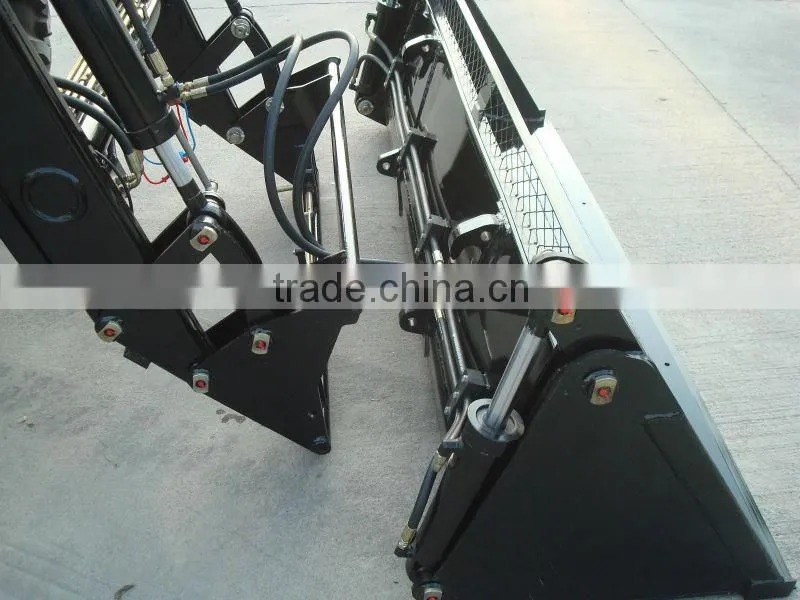 4WD 95 hp 954 tractor backhoe loader with FEL 4 in 1 bucket
