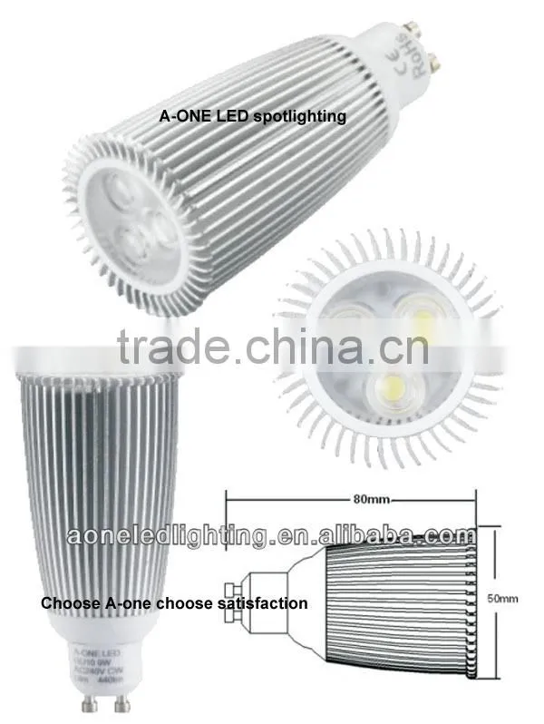 new 2014 CE SAA ROHS certificated led spotlight gu10 3x2w