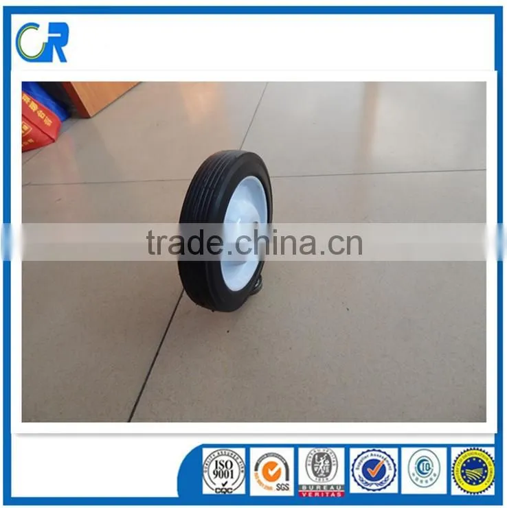 Heavy duty wheelbarrow solid wheels