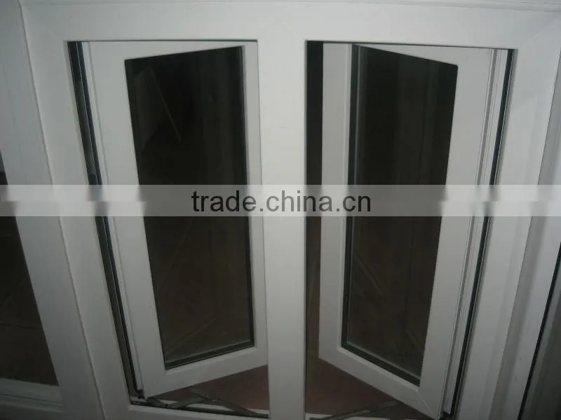 ventilation lock PVC window ,fashion casement windows
