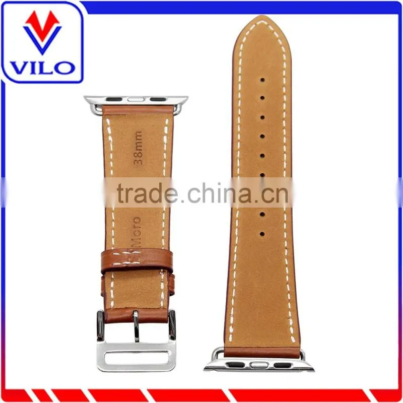 Genuine Leather Single Tour Bracelet Leather Band Strap For Apple Watch 38mm 42mm