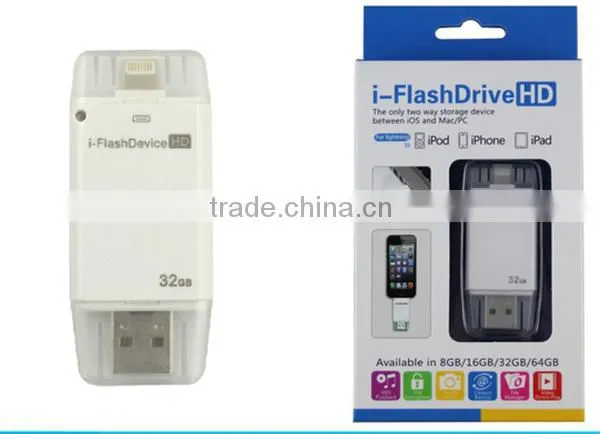 Factory Price High Quality Real Capacity OTG iFlash USB Drive 3 in 1 USB For iPhone