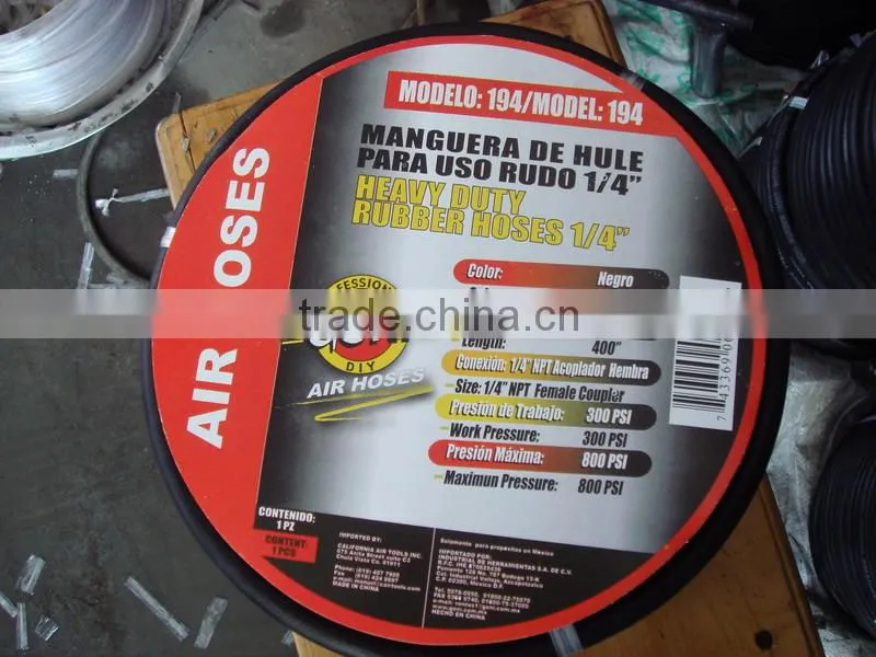 20bar Fiber Braid High Pressure Rubber Air Hose