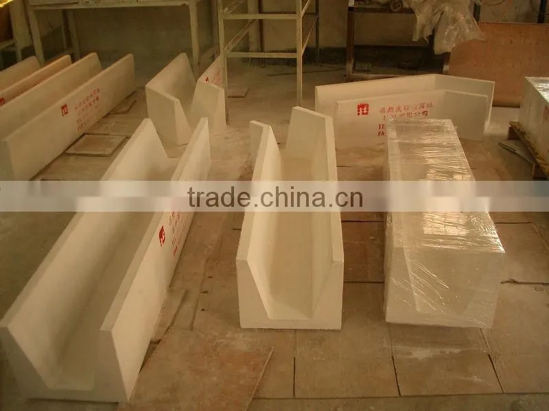 custom designed ceramic launder