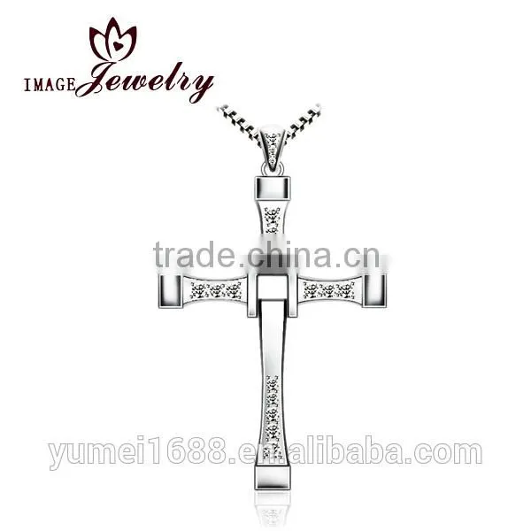 Fashion silver jewelry cross pendant wholesale, High quality 925 sterling silver pendants for women hot selling