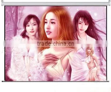84 Inch 4:3 Motorized projector screen with remote control