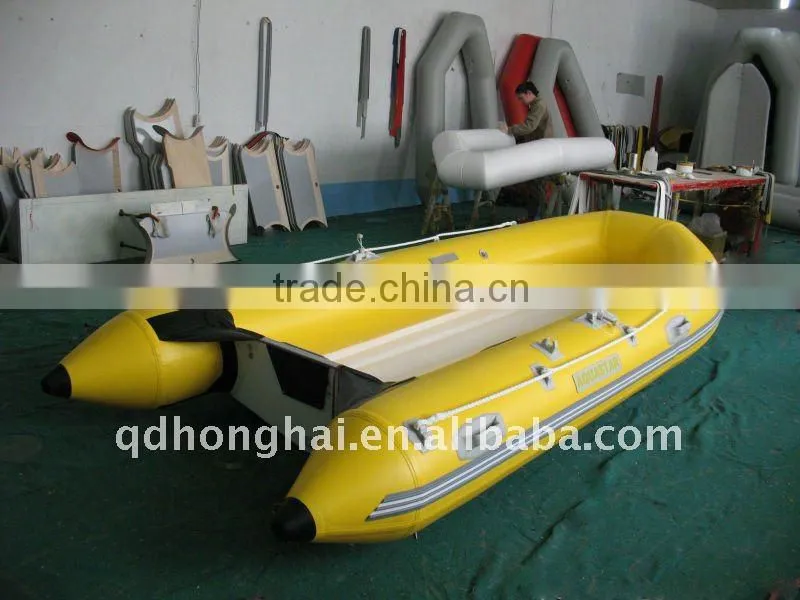 CE 4.3m inflatable boat with outboard motor for sale