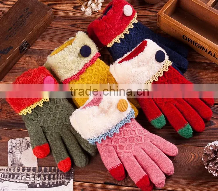 Best Seller Colourful Design Touch Screen Gloves For Christmas