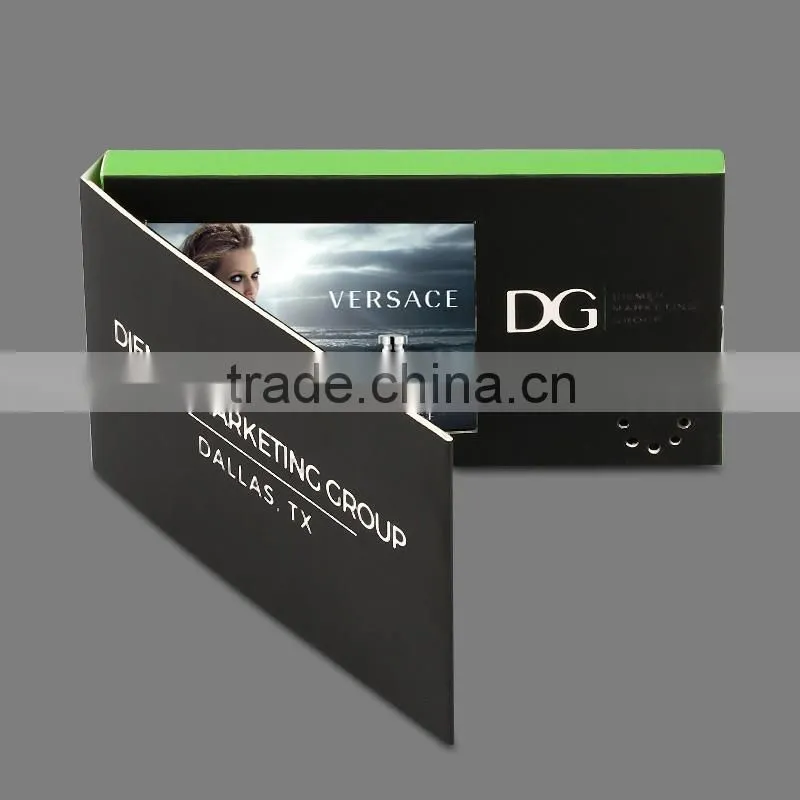 MP4,WMV,AVI,MPG,FLV,MOV,3GP Video format tft lcd video player brochure cards