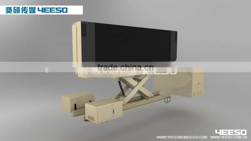 Outdoor Mobile LED Display Advertising Billboard Trailer YES-T12