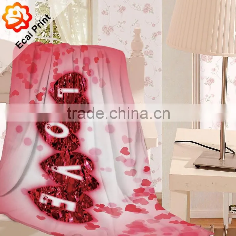 Popular latest design sublimation customize fur blanket