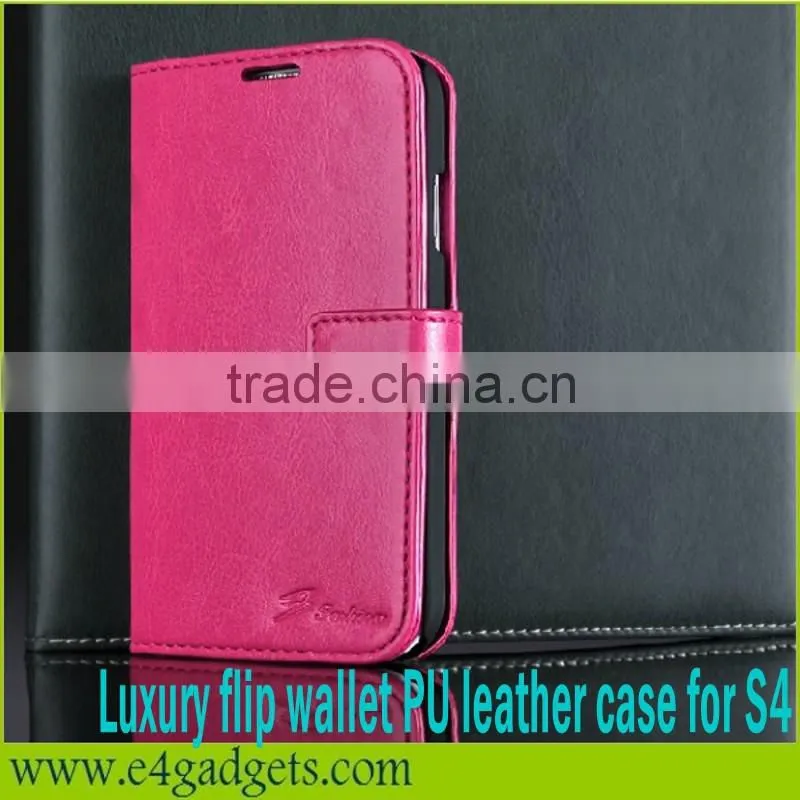 2013 Hot sale Luxury Premium PU Leather Wallet vans waffle case for samsung galaxy s4 i9500,case for S4