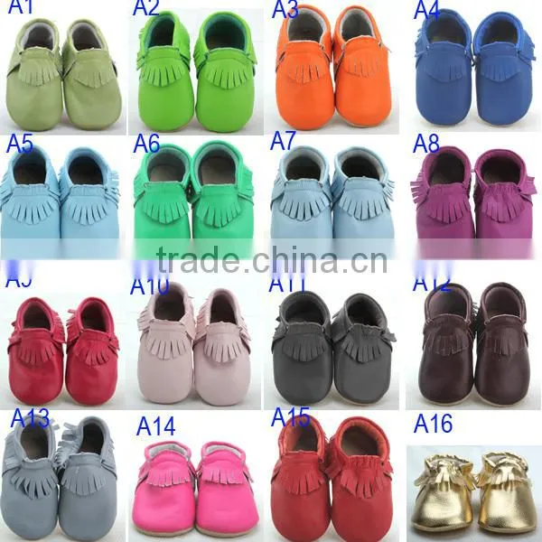 wholesale cheap leather moccasins baby shoes
