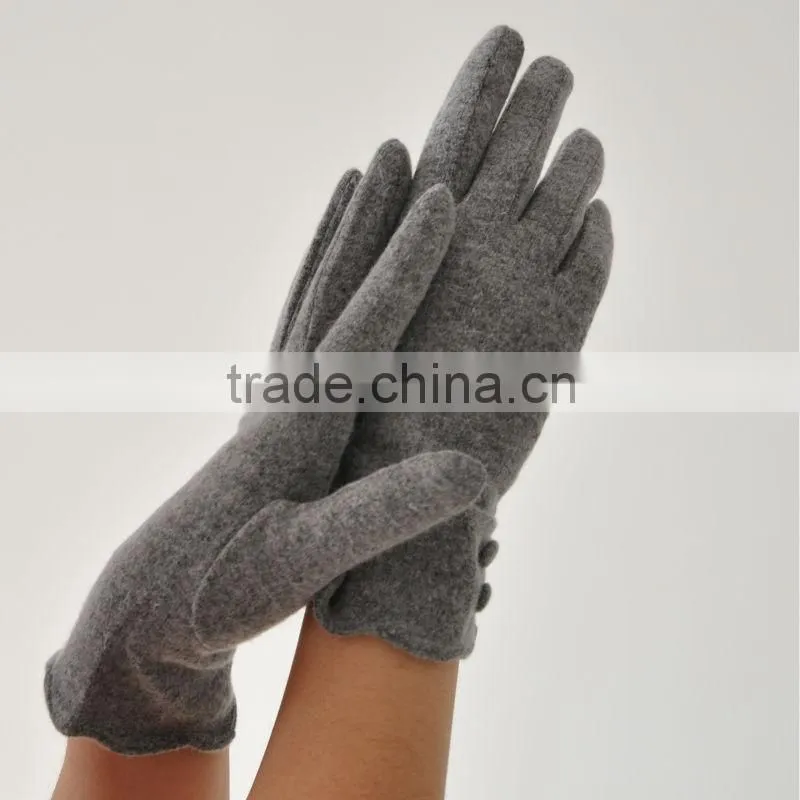 ladies fashion slim-fitting thin wool gloves (custome)