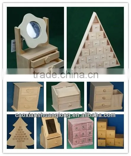 New Design Natural Unfinished Cheap Wooden Decoration