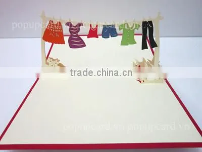 Clothers pop up greeting card