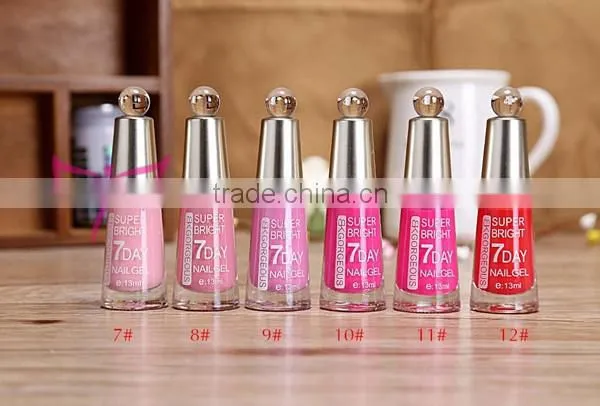 Easam hot sale BKGORGEOUS super bright 7days nail gel polish