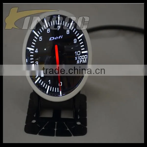BF Series 60MM Auto Racing Gauge With White and Red Light