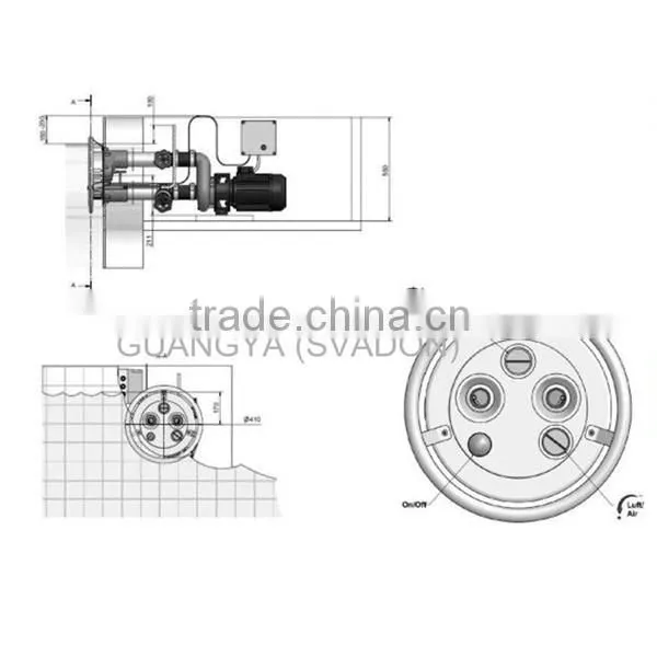 Swimming pool equipment for swimming training