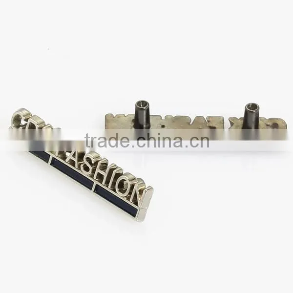 2015 New arrival fashion custom brand logo metal tag