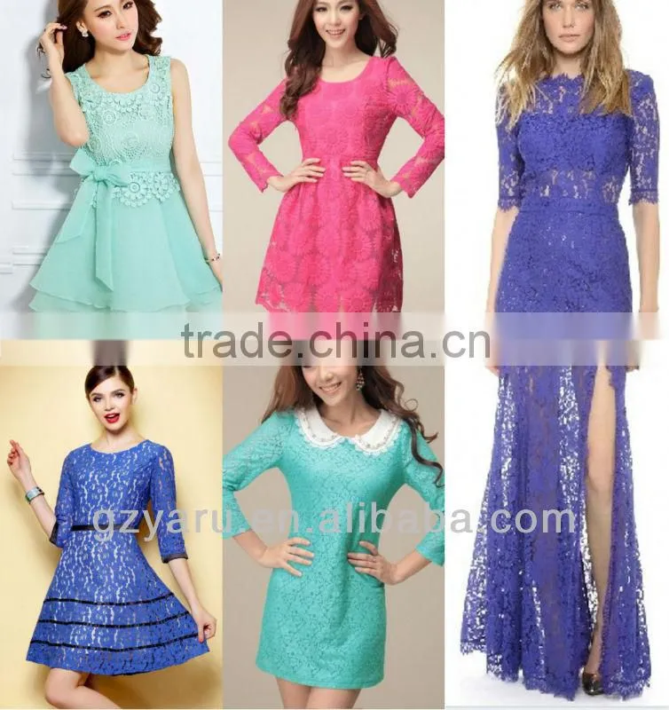 arabic women clothing cotton crochet dress collar lace
