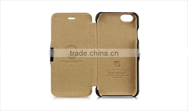 Genuine Leather Wallet Case For Apple iPhone 6 / Plus,Flip Leather Case For iPhone6 With Card Slot