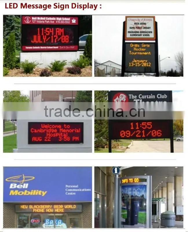 LED Time and Temperature Display sign for promotion price