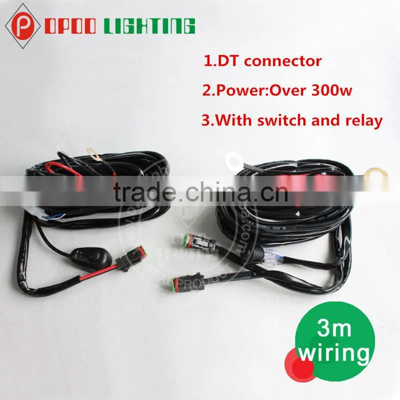Newest wiring harness,Led/Hid light remote car wiring harness