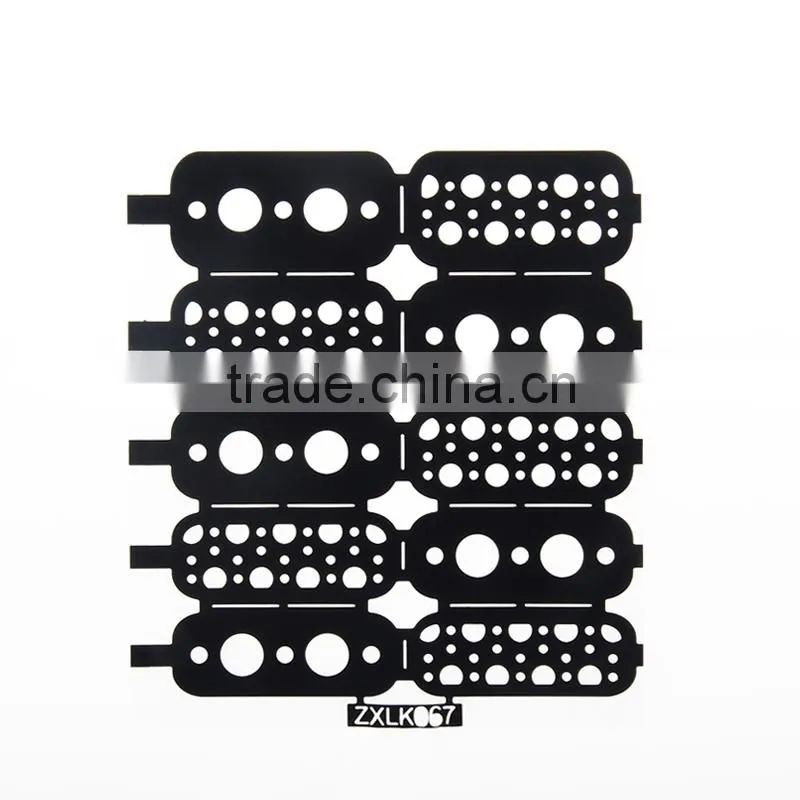 heart to feel private label hollow stencil nail sticker for girls