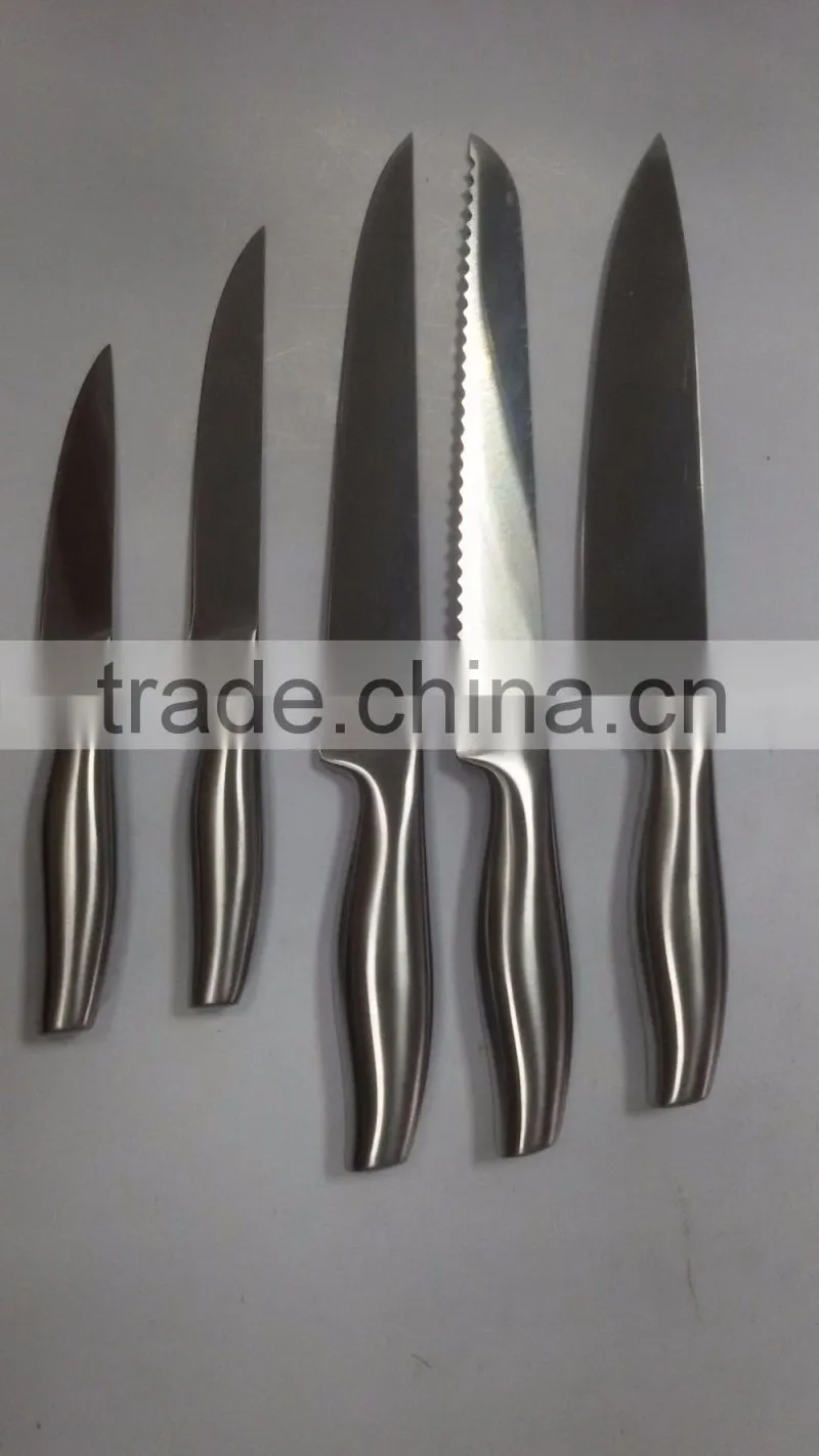 High quality hollow handle six woolly kitchen knife knife holder
