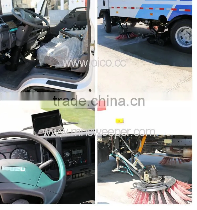 Dongfeng chassis high pressure road cleaning car cleaning width 2.5-3.5m ISUZU engine used Euro3 exhaust standard