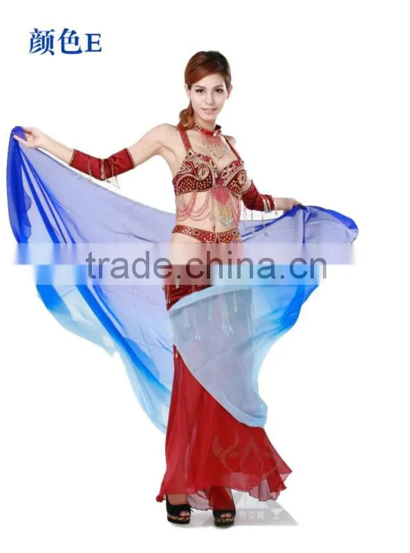 Hot Belly Dancing Veil, New Real Silk Sexy India Belly Dance scarf,Performance Dress Scarf Veil (SJ003)